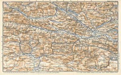 Waldin West Karawanks (Karawanken) and North Julian Apls (Julijske Alpe, Alpi Giulie), 1929 digital map