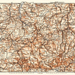 Waldin Western Saxony from Plauen to Chemnitz, 1887 digital map