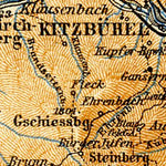 Waldin Wörgl and Kitzbühel, environs, 1906 digital map