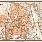 Waldin Worms city map, 1909 digital map