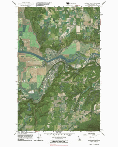 Western Michigan University ID-BONNERS FERRY: GeoChange 1963-2013 digital map