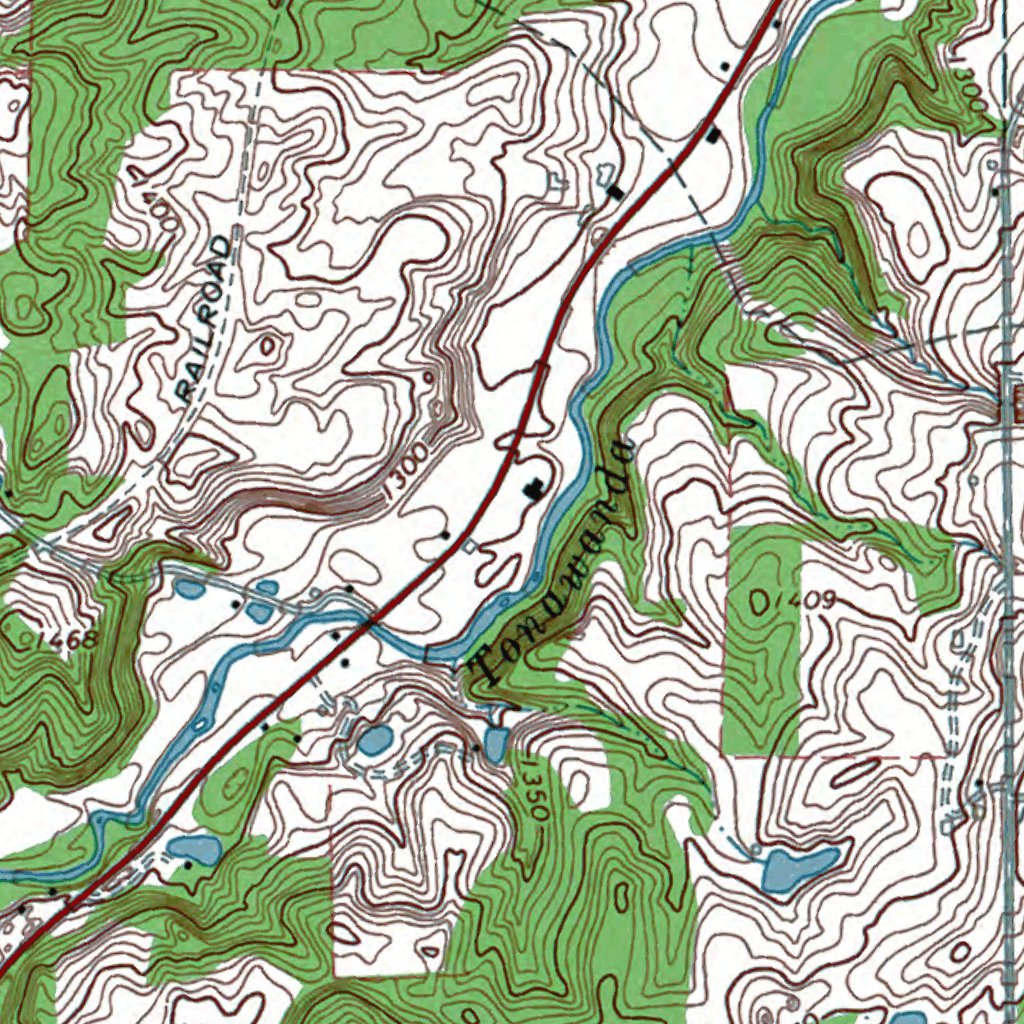 NYJohnsonburg Authoritative US Topos 1966 map by Western Michigan