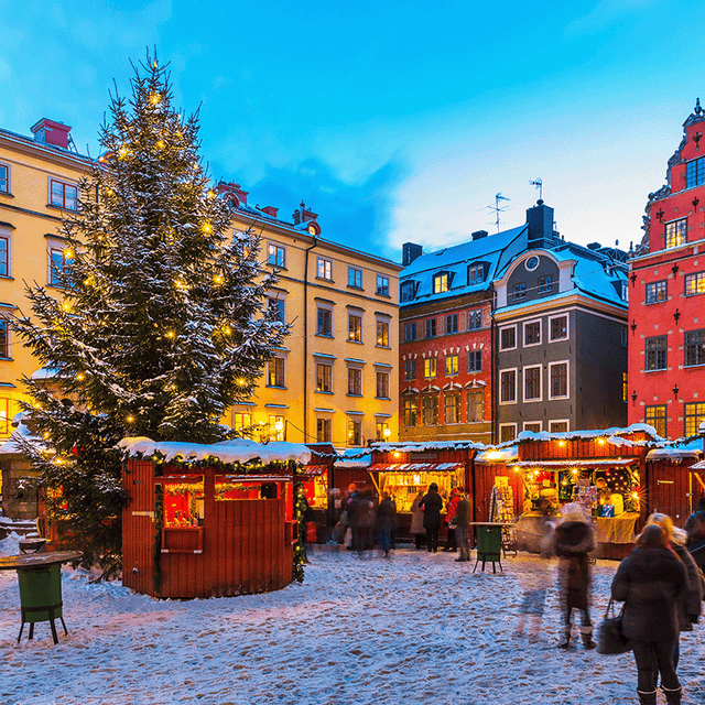 Christmas Market in Winter