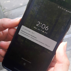 Avenza Maps Geofencing notification on cell phone