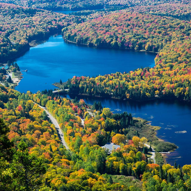 Aerial view of Mont Tremblant, Quebec