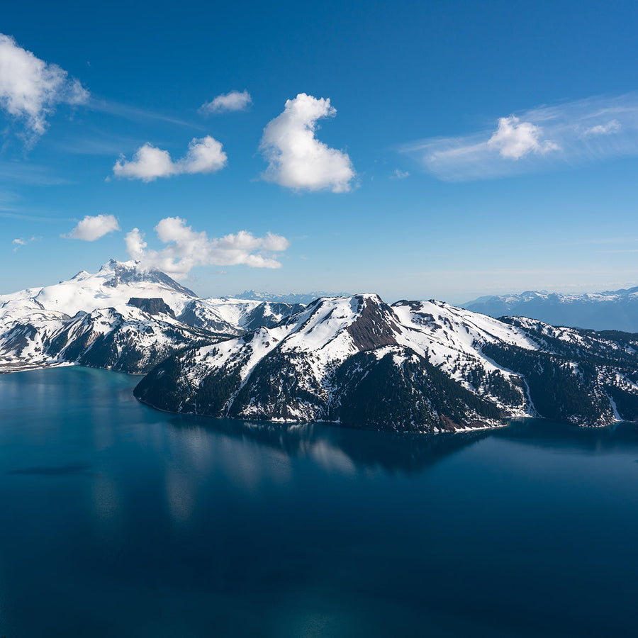 Snowy moutains in Garibaldi Provincial Park, BC, Canada