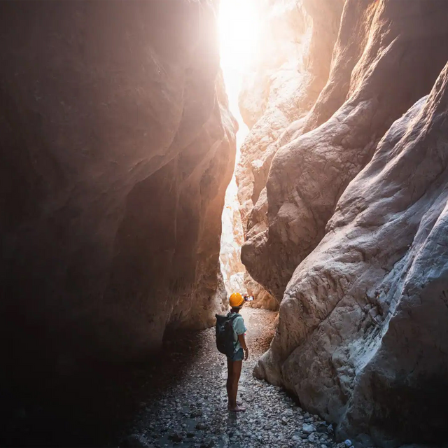 Woman exploring the Saklikent Gorge in Turkiye