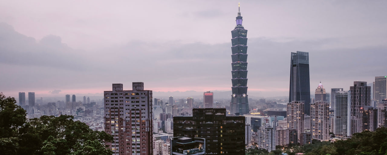  Taipei Skyline from Elephant Mountain in Taiwan 