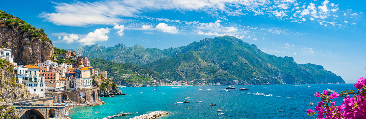Panoramic landscape of the Amalfi Coast