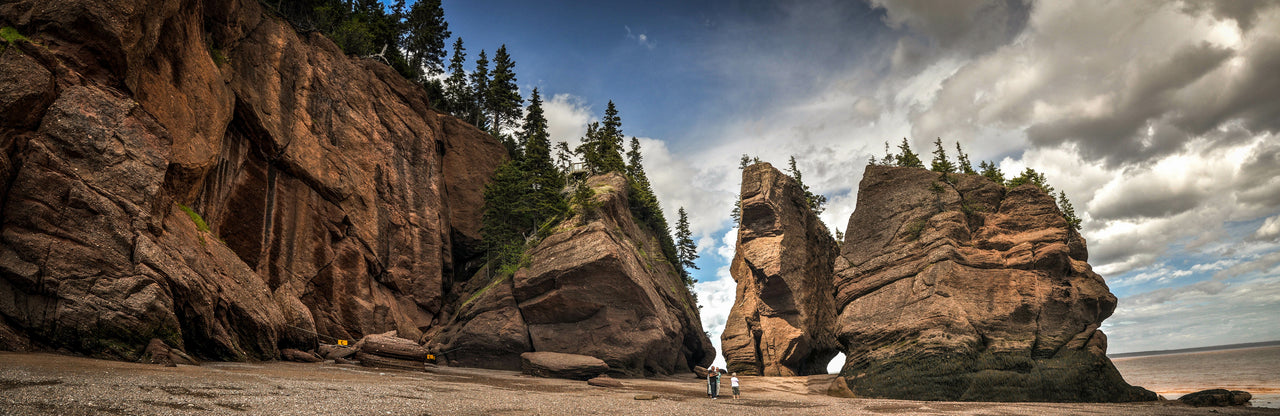 Hopewell Rocks Park in the Bay of Fundy in New Brunswick, Canada