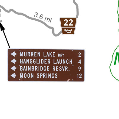 Hat Creek Rim trailhead map Preview 3