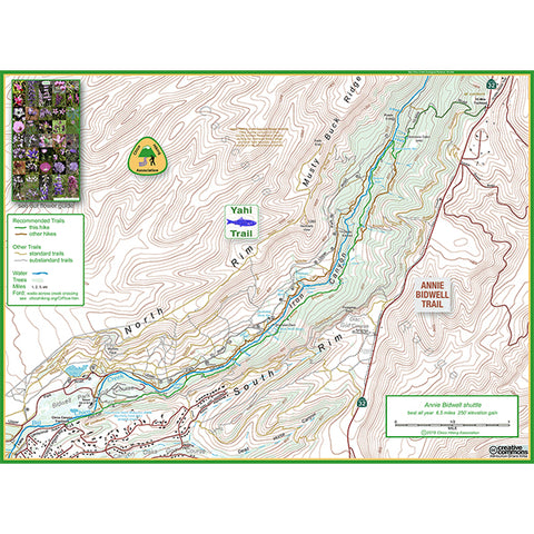 Annie Bidwell trail map, topo Preview 1