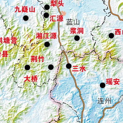 南岭走廊瑶族分布图 Preview 2