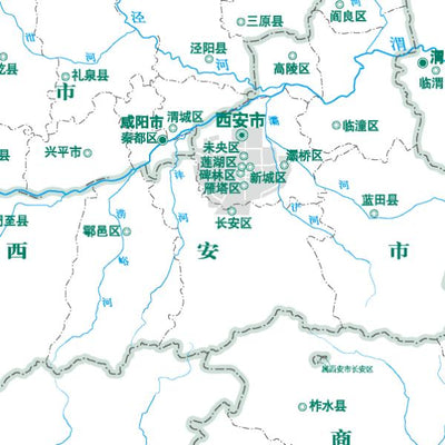 120万陕西省地图政区版 Preview 3