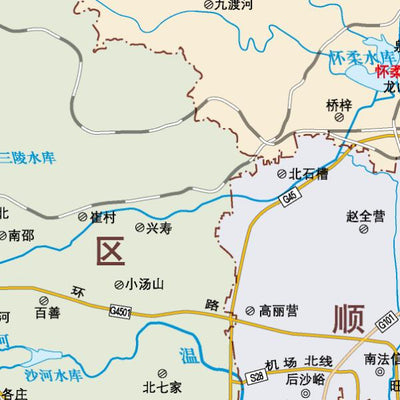 北京市基础地理底图(市域)（4开） Preview 2