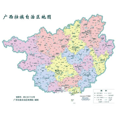 广西壮族自治区地图 Preview 1