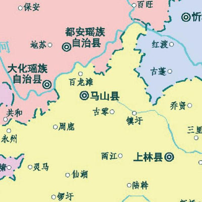 广西壮族自治区地图 Preview 2