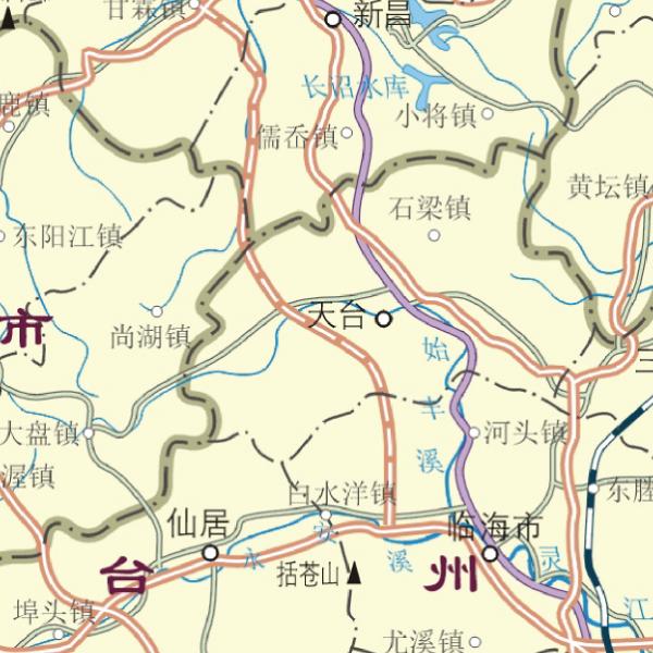 浙江省地图（8开） Map by Beijing Ecarto Technologies Ltd | Avenza Maps
