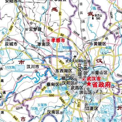 湖北省地图基本要素版 Preview 3