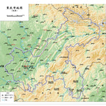 重庆市地图（地势） Preview 1