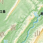 重庆市地图（地势） Preview 2