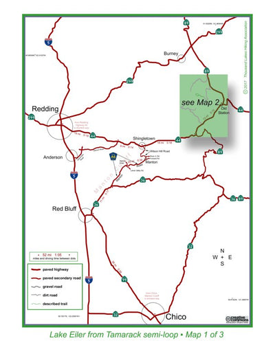 Lake Eiler from Tamarack overview map Preview 1