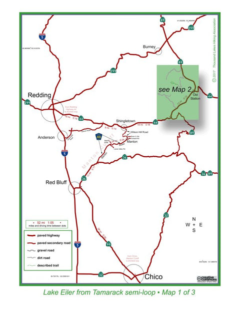 Lake Eiler from Tamarack overview map Preview 1