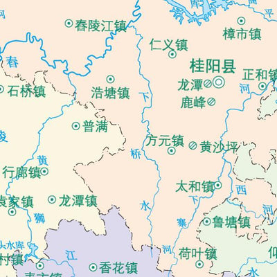 郴州市标准地图政区图8开 Preview 3