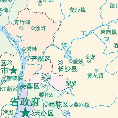 1长沙市标准地图政区图8开 Preview 2