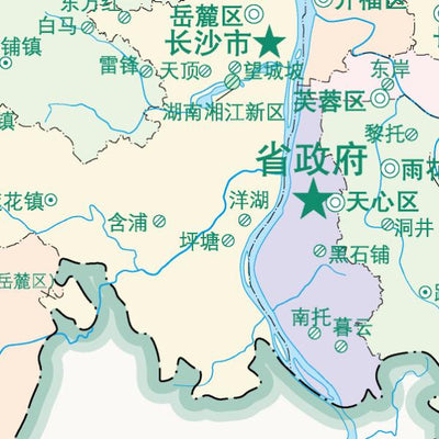 1长沙市标准地图政区图8开 Preview 3