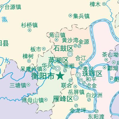 4衡阳市标准地图政区图8开 Preview 3