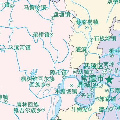7常德市标准地图政区图8开 Preview 3