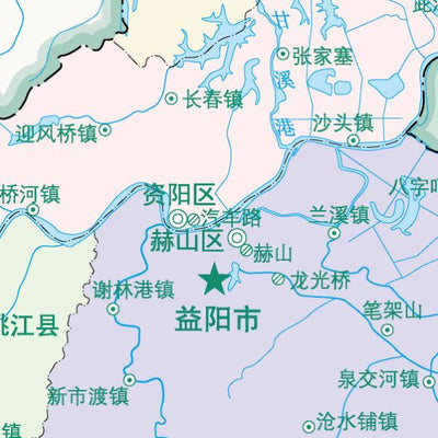 9益阳市标准地图政区图8开 Preview 3