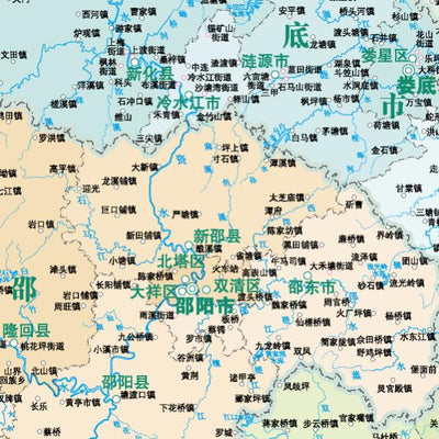 湖南省政区图1：100万 Preview 2