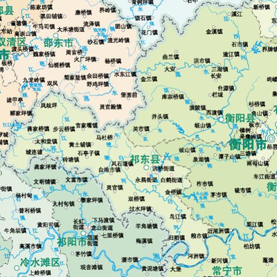 湖南省政区图1：100万 Preview 3