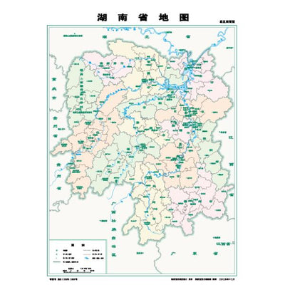 湖南省政区图简版1：200万 Preview 1