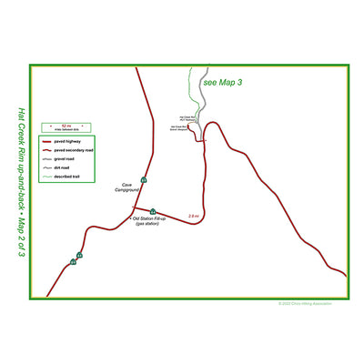 Hat Creek Rim trailhead map Preview 1