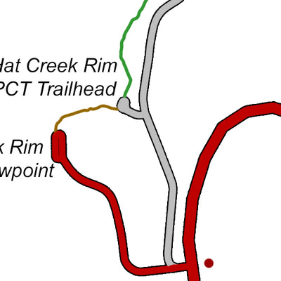 Hat Creek Rim trailhead map Preview 3