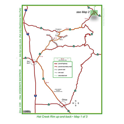 Hat Creek Rim highway map Preview 1