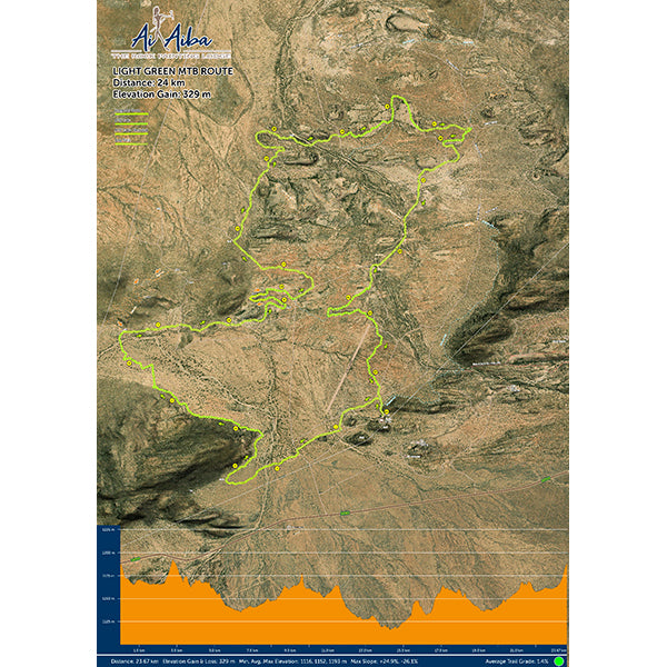 Ai Aiba Light Green MTB Route Map by A1-Maps | Avenza Maps