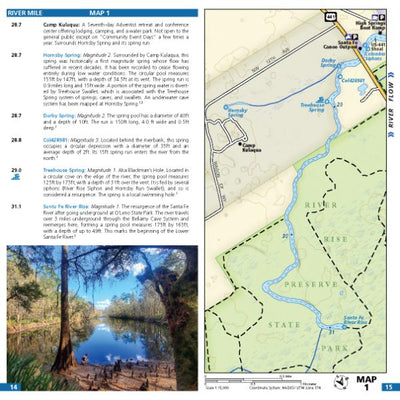 Map 01 - Ichetucknee and Santa Fe Rivers Preview 1