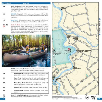 Map 10 - Ichetucknee and Santa Fe Rivers Preview 1