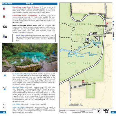 Map 14 - Ichetucknee and Santa Fe Rivers Preview 1