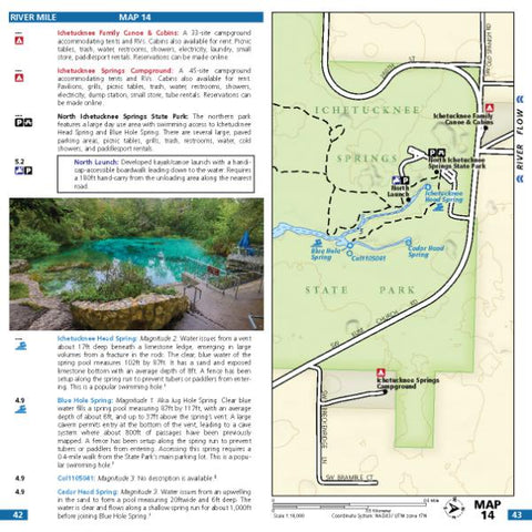 Map 14 - Ichetucknee and Santa Fe Rivers Preview 1
