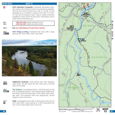 Map 15 - Au Sable River Preview 1