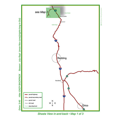 Shasta View highway map Preview 1