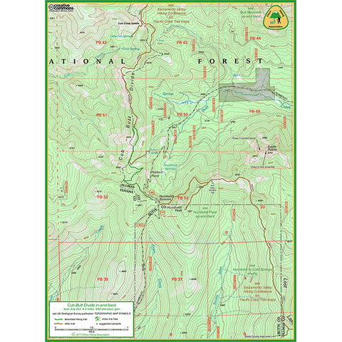 Cub-Butt Divide trail map 2022 Preview 1