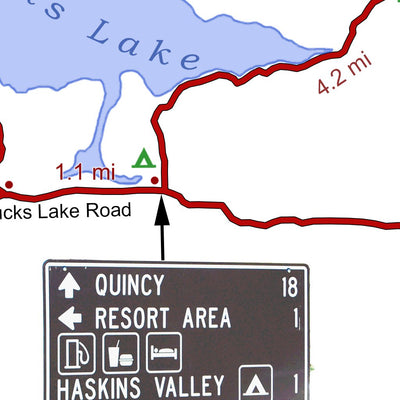 Spanish Peak trailhead map Preview 3