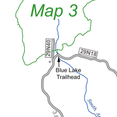 Blue Lake trailhead map Preview 3