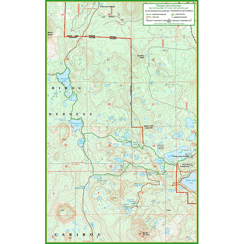 Triangle Lake trail map Preview 1